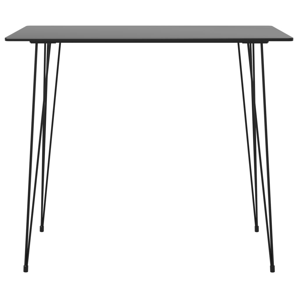 vidaXL Barový stůl černý 120x60x105 cm