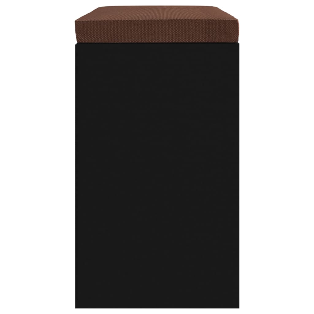 vidaXL Botníková lavice černá 103 x 30 x 48 kompozitní dřevo