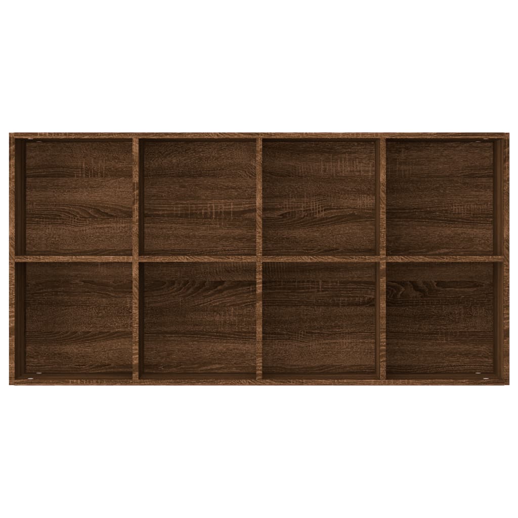 vidaXL Knihovna/příborník hnědý dub 66x30x130 cm kompozitní dřevo