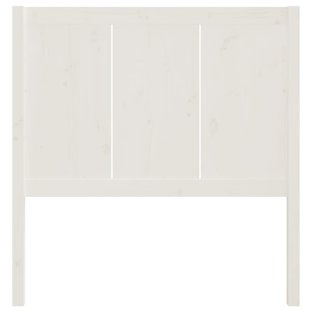 vidaXL Čelo postele bílé 95,5 x 4 x 100 cm masivní borovice