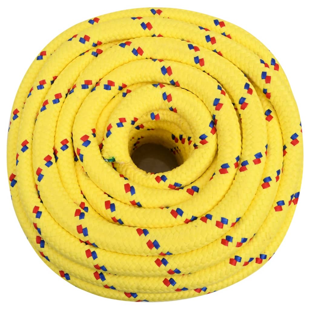 vidaXL Lodní lano žluté 20 mm 50 m polypropylen