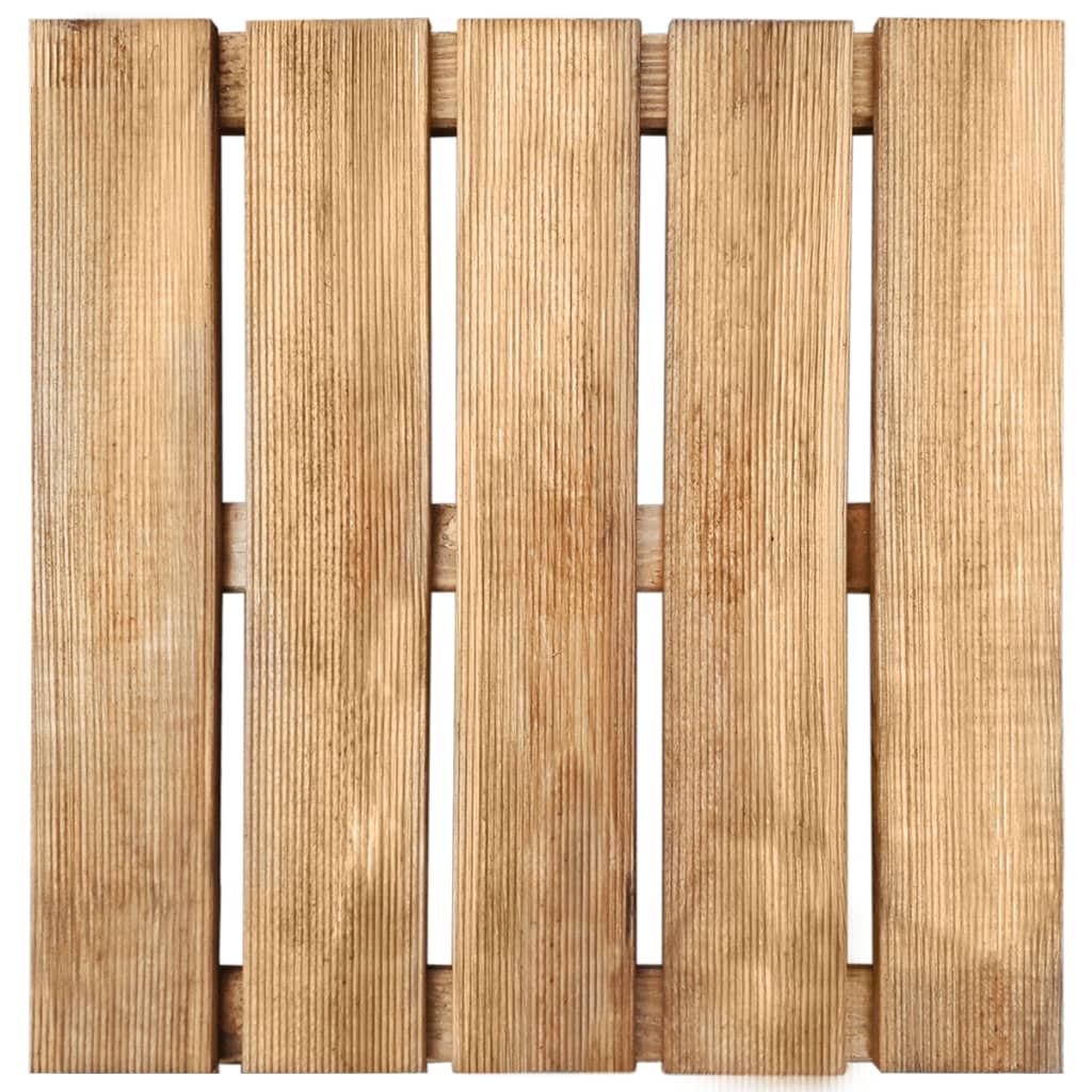 vidaXL 30 ks terasové dlaždice 50 x 50 cm dřevo hnědé
