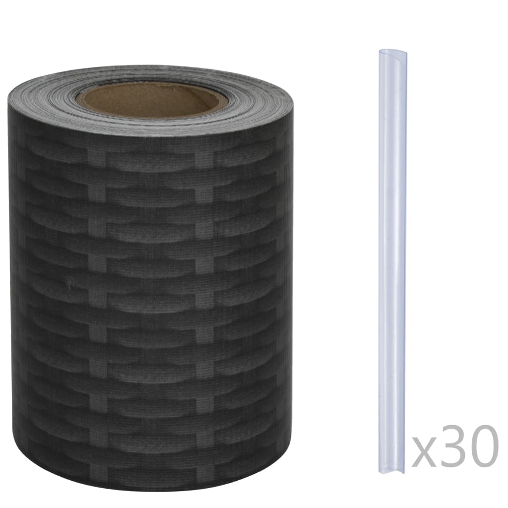 vidaXL Panelová stínicí páska z PVC 70 x 0,19 m ratan