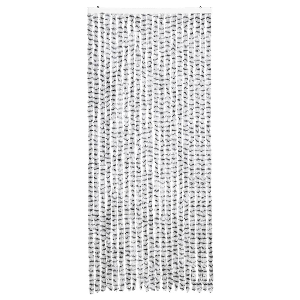 vidaXL Závěs proti hmyzu světle šedý a tmavě šedý 90 x 200 cm žinylka