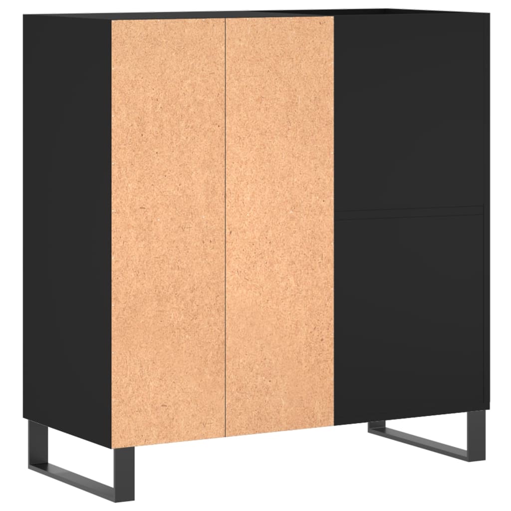 vidaXL Skříňka na LP desky černá 84,5 x 38 x 89 cm kompozitní dřevo