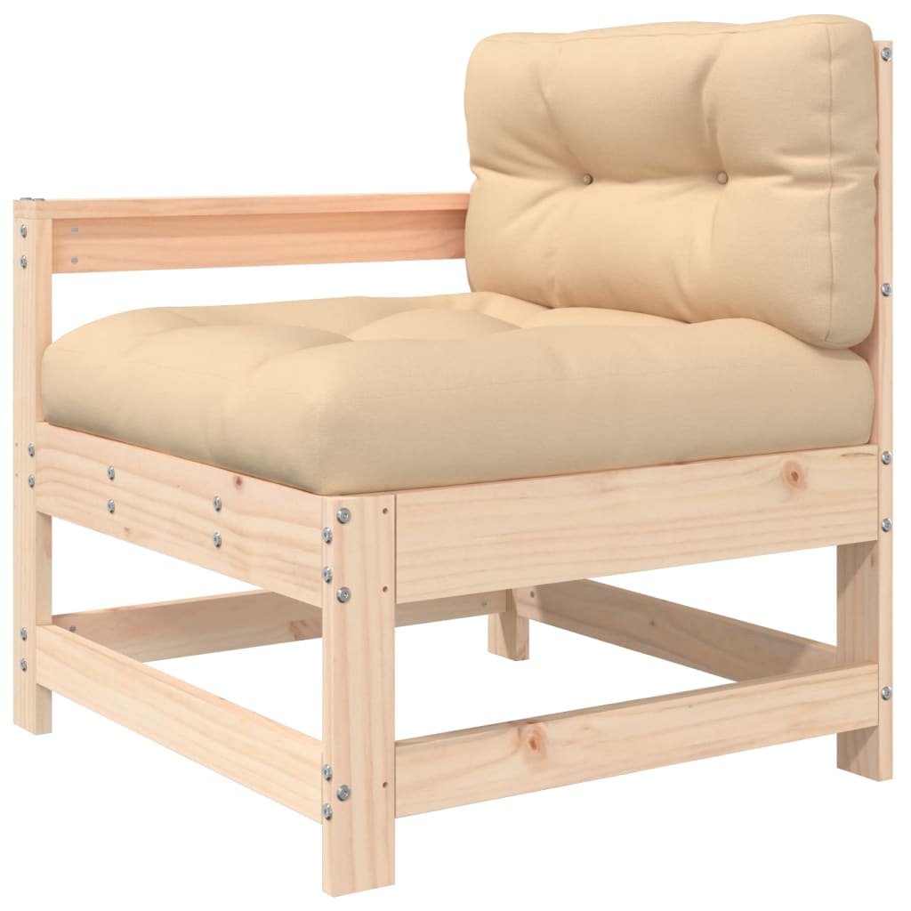 vidaXL 5dílná zahradní sedací souprava s poduškami masivní dřevo