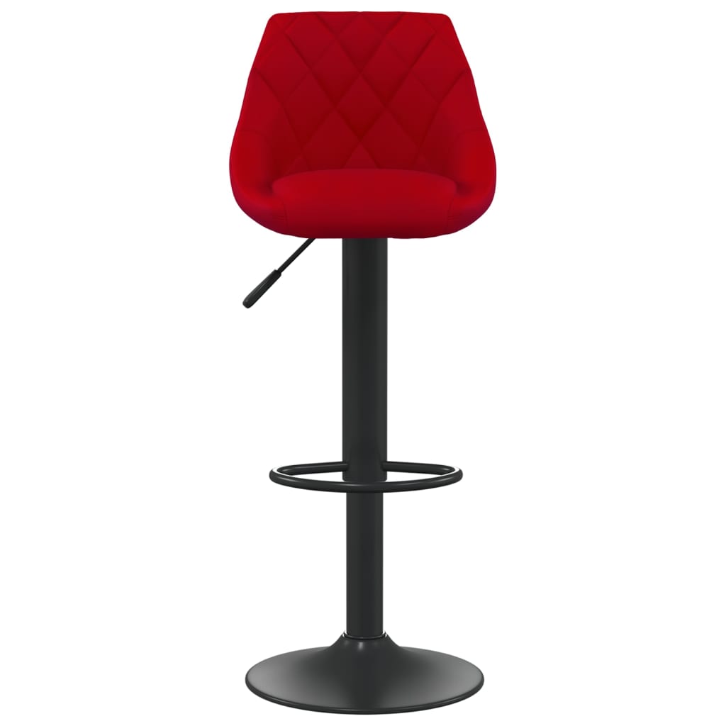 vidaXL Barové židle 2 ks vínové samet