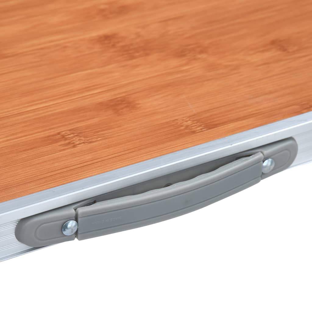 vidaXL Skládací kempingový stůl s kovovým rámem 80 x 60 cm