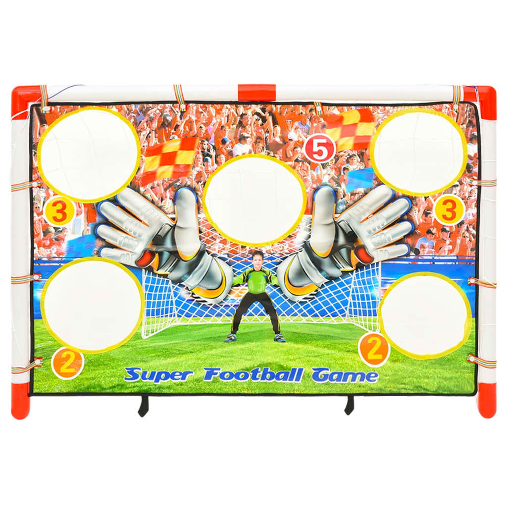 vidaXL Dětská fotbalová branka s tréninkovou plachtou 120x51x77,5 cm
