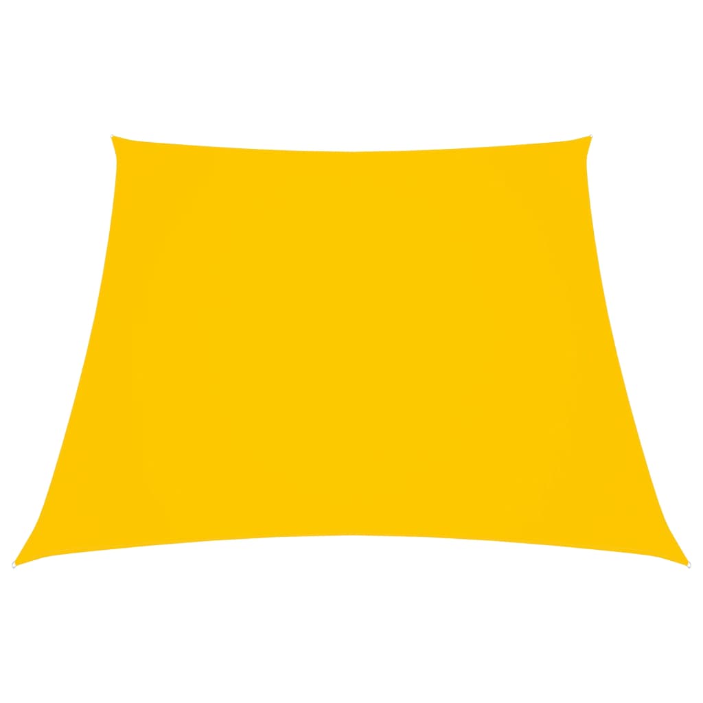 vidaXL Stínicí plachta oxfordská látka lichoběžník 2/4 x 3 m žlutá