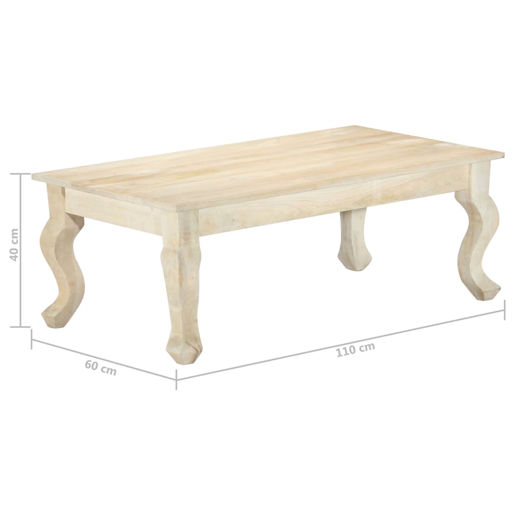 vidaXL Konferenční stolek 110 x 60 x 40 cm masivní mangovníkové dřevo