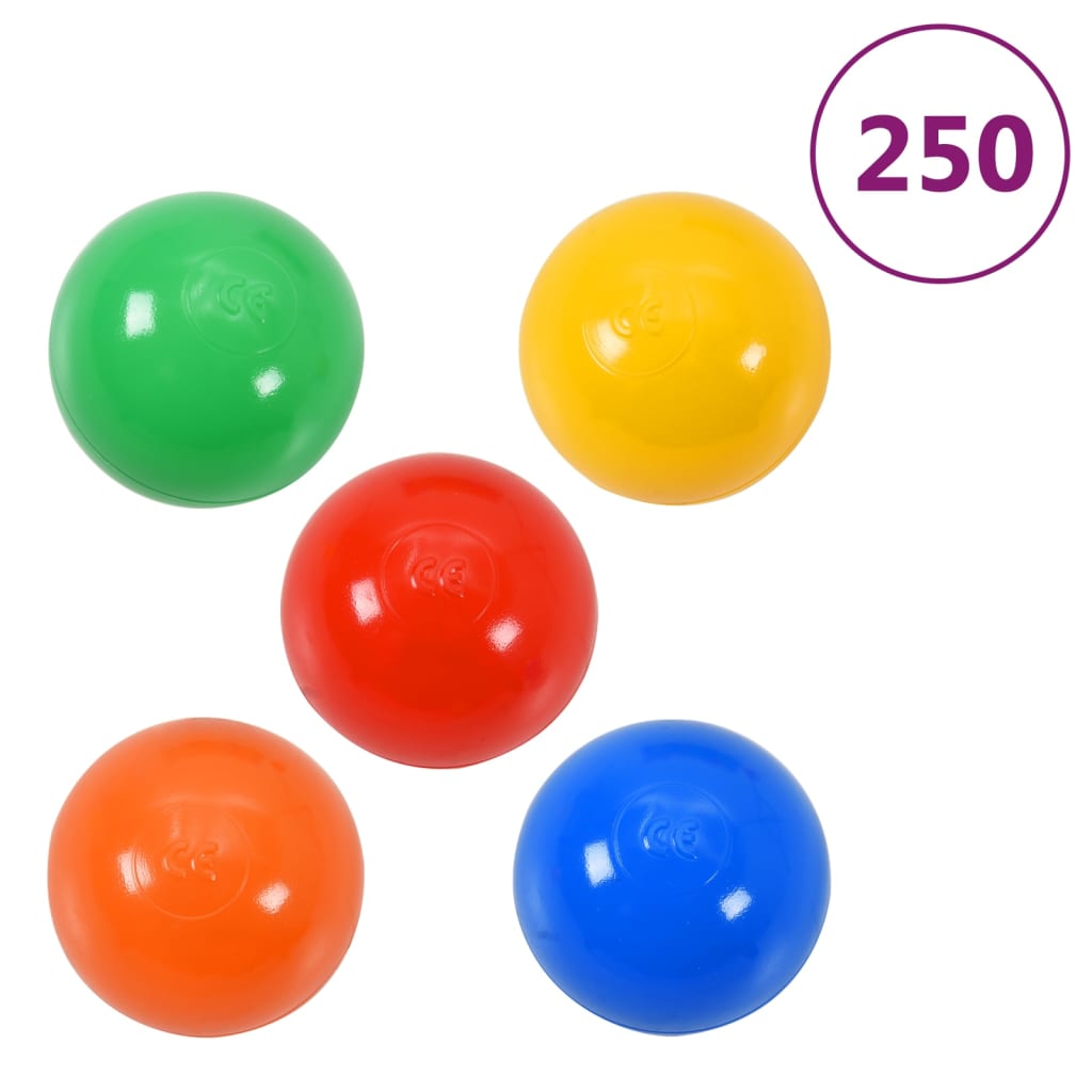 vidaXL Dětský stan na hraní s 250 míčky vícebarevný 338 x 123 x 111 cm