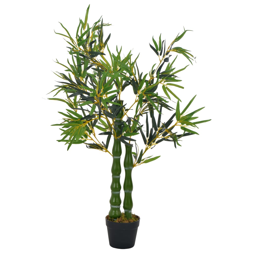 vidaXL Umělá rostlina bambus s květináčem zelená 110 cm