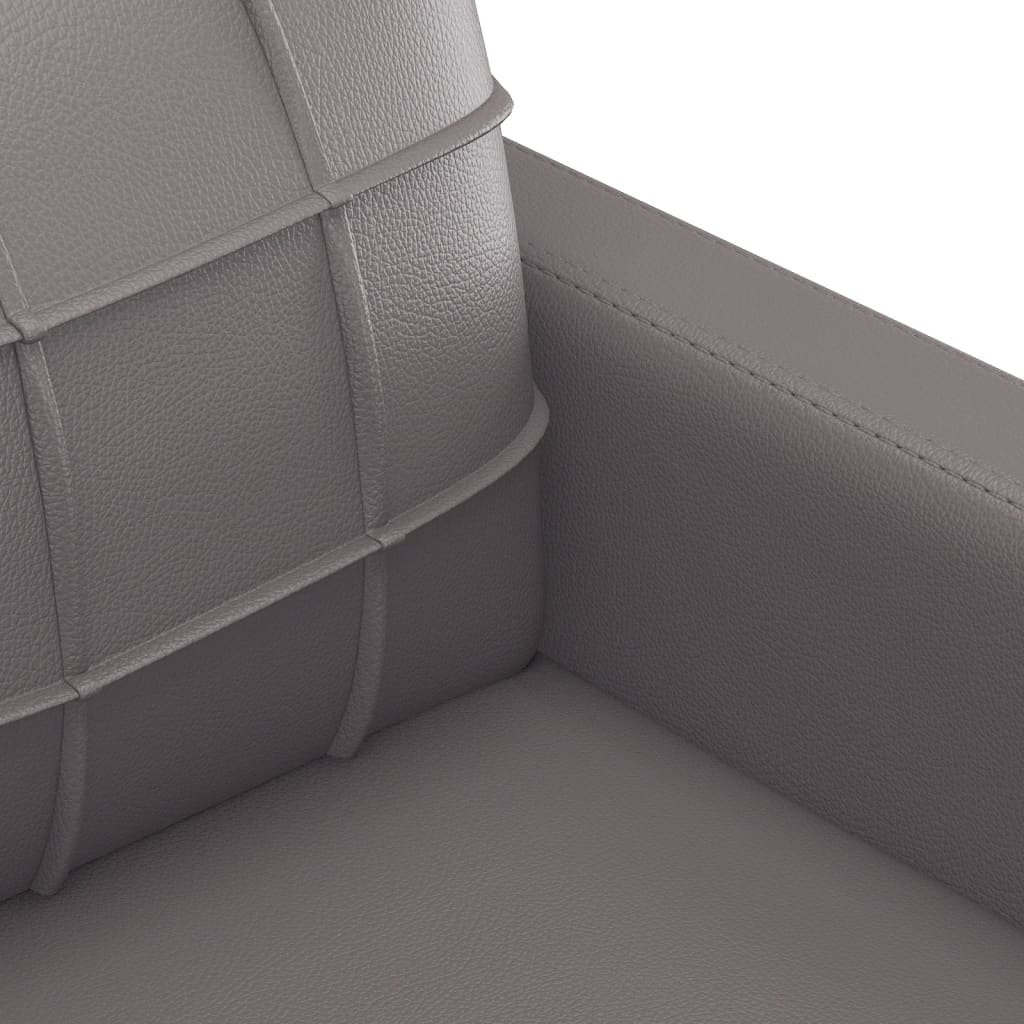 vidaXL 2dílná sedací souprava s poduškami šedá umělá kůže