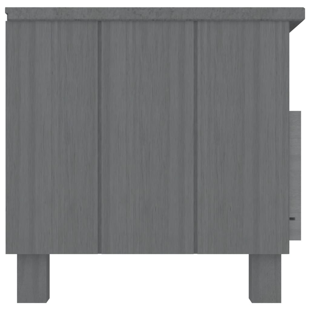 vidaXL TV stolek HAMAR tmavě šedý 106 x 40 x 40 cm masivní borovice
