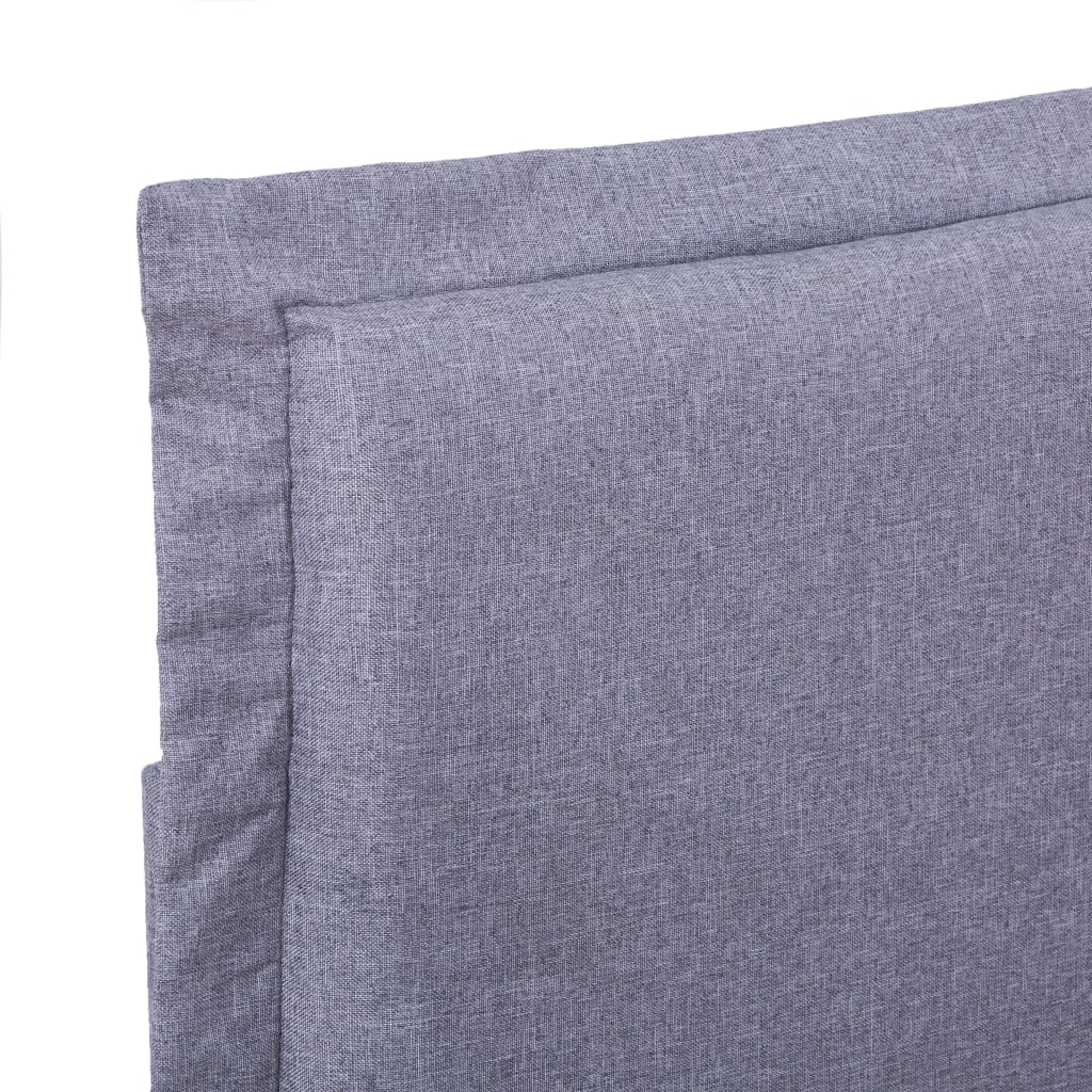 vidaXL Rám postele světle šedý textil 140 x 200 cm