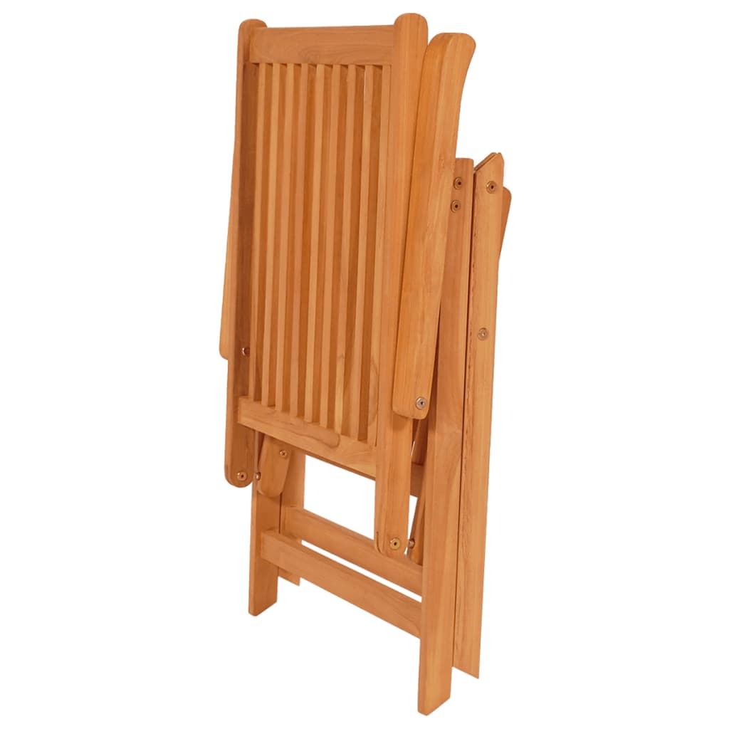 vidaXL Zahradní židle 2 ks s krémovými poduškami masivní teak