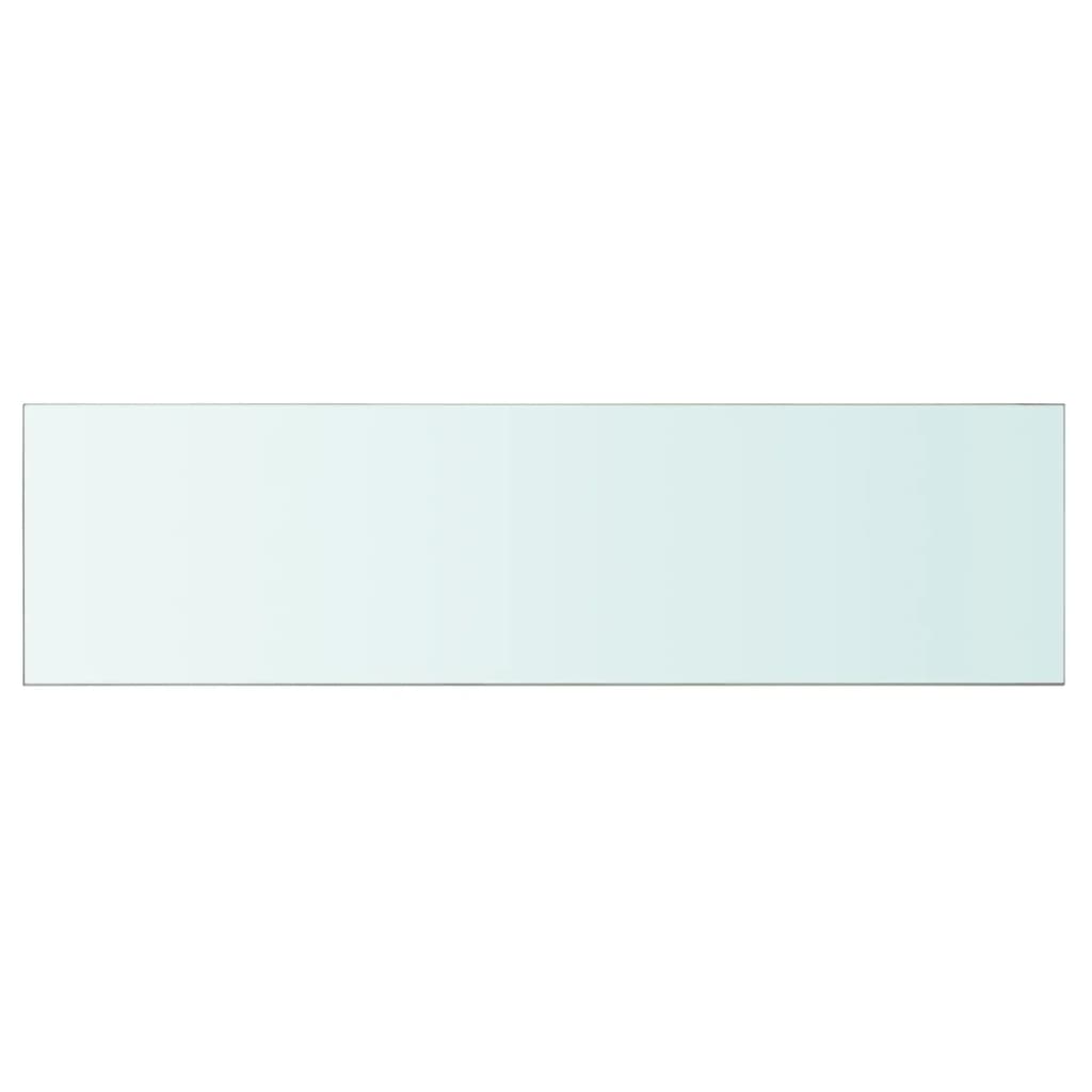 vidaXL Policová deska sklo čiré 110x30 cm