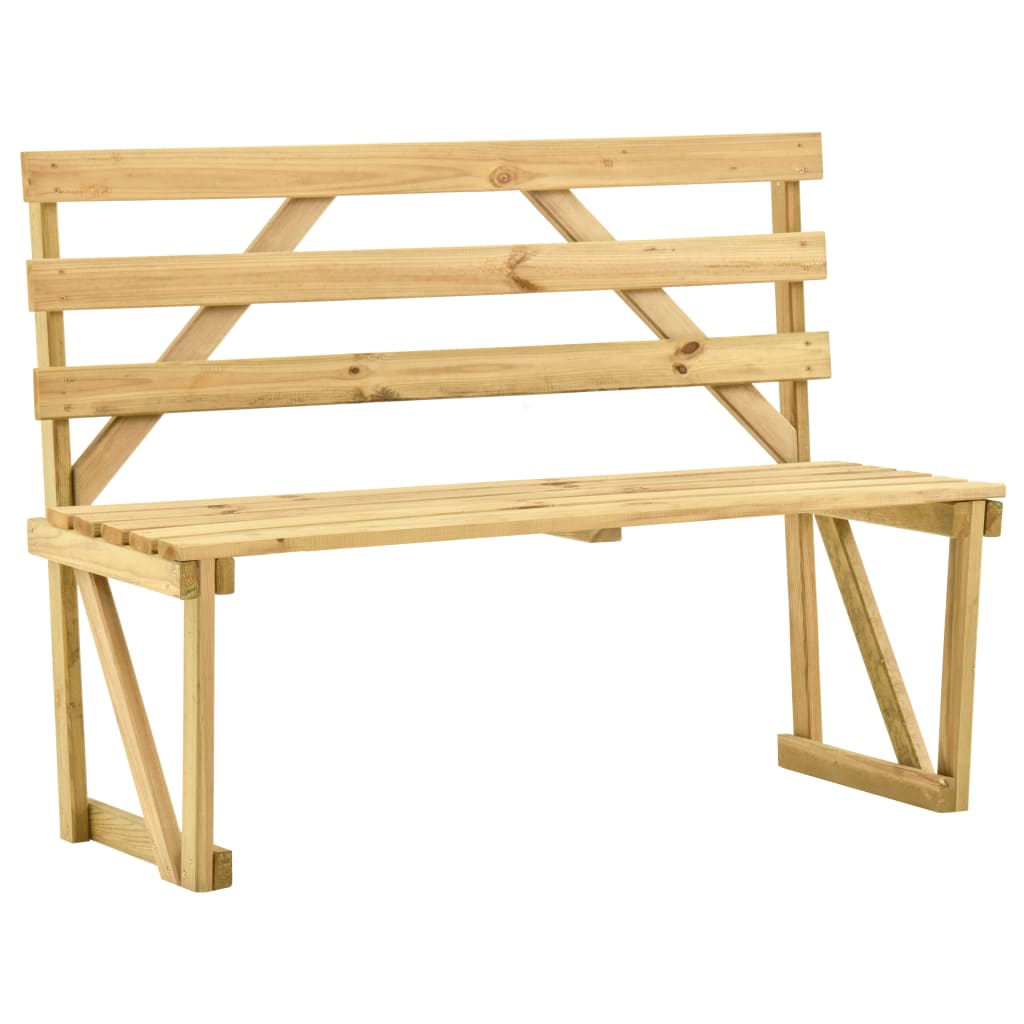 vidaXL Zahradní lavice 120 cm impregnované borové dřevo