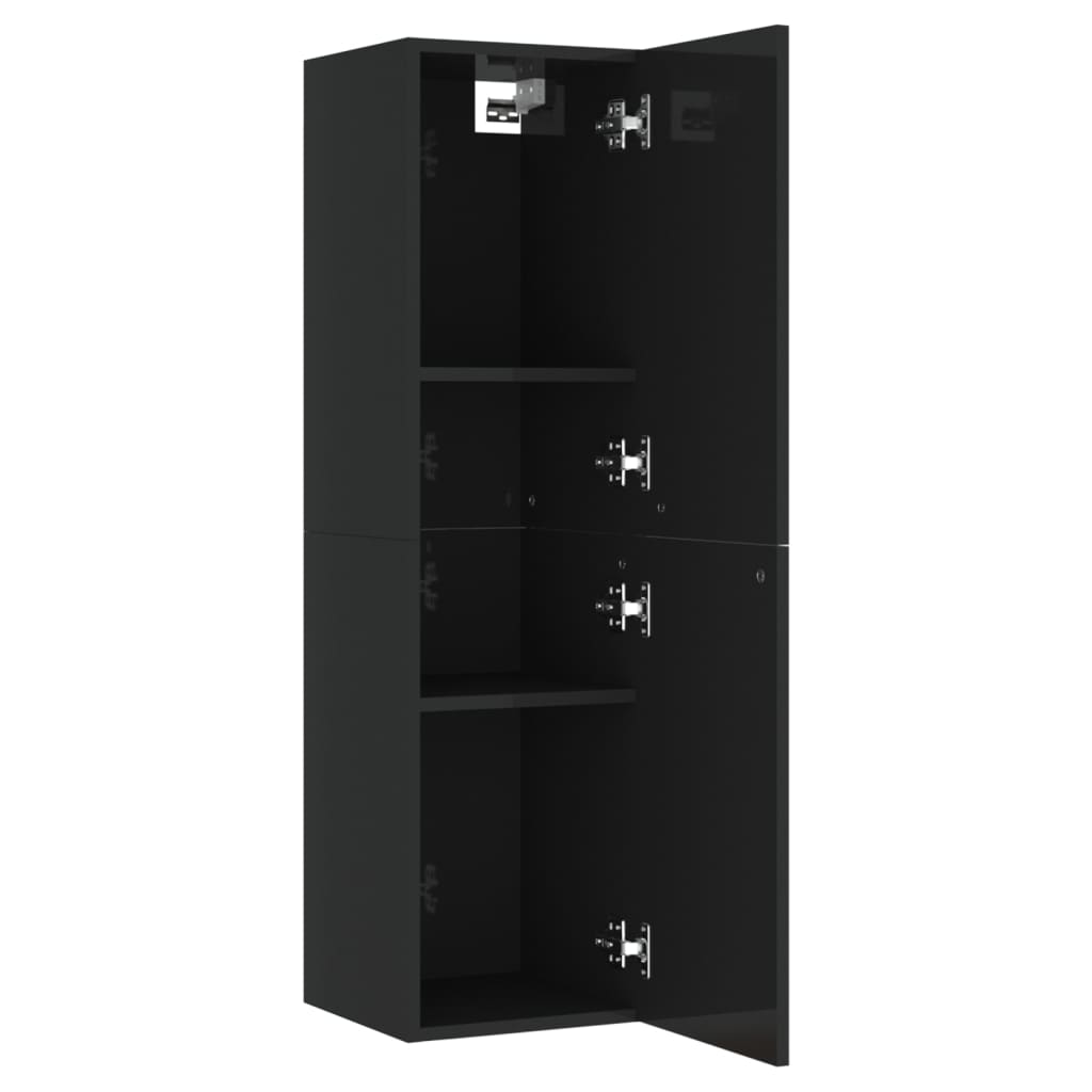 vidaXL TV stolky 2 ks černé s vysokým leskem 30,5x30x110cm dřevotříska