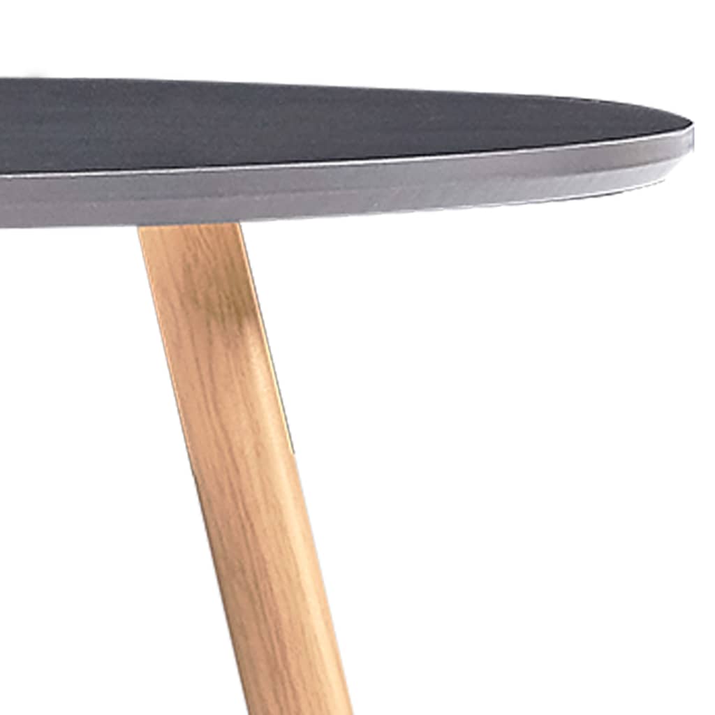 vidaXL Jídelní stůl šedý a dubový 90 x 73,5 cm MDF