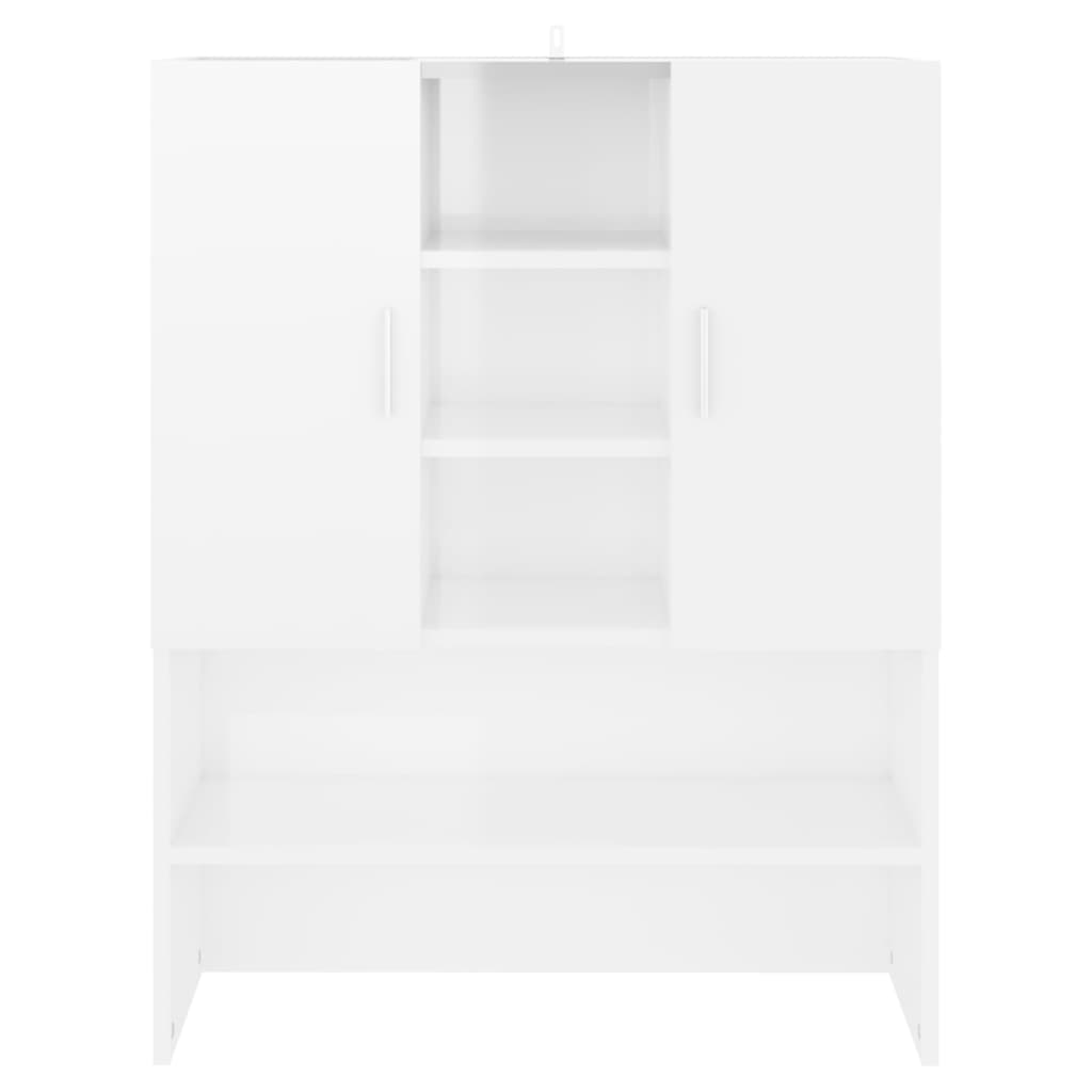 vidaXL Skříňka nad pračku bílá s vysokým leskem 70,5 x 25,5 x 90 cm