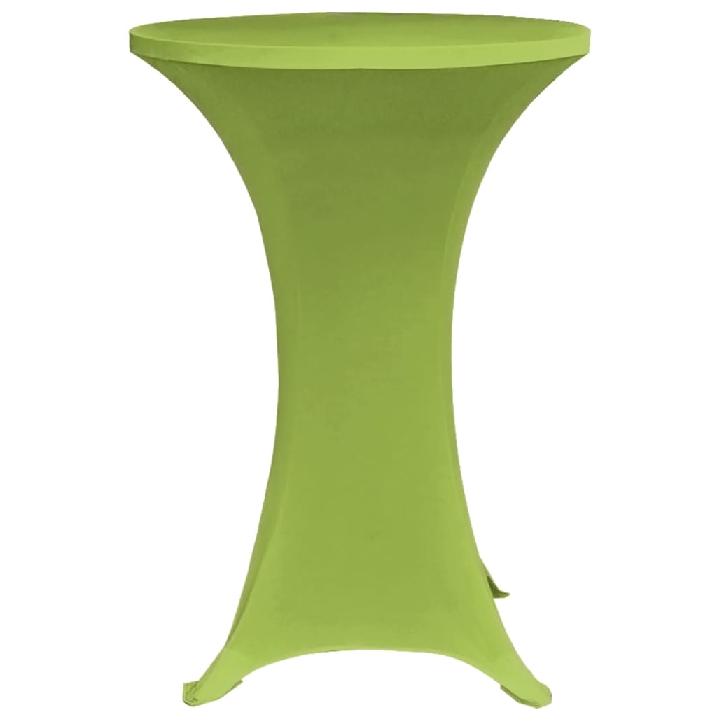 vidaXL Strečový návlek na stůl 2 ks 70 cm zelený