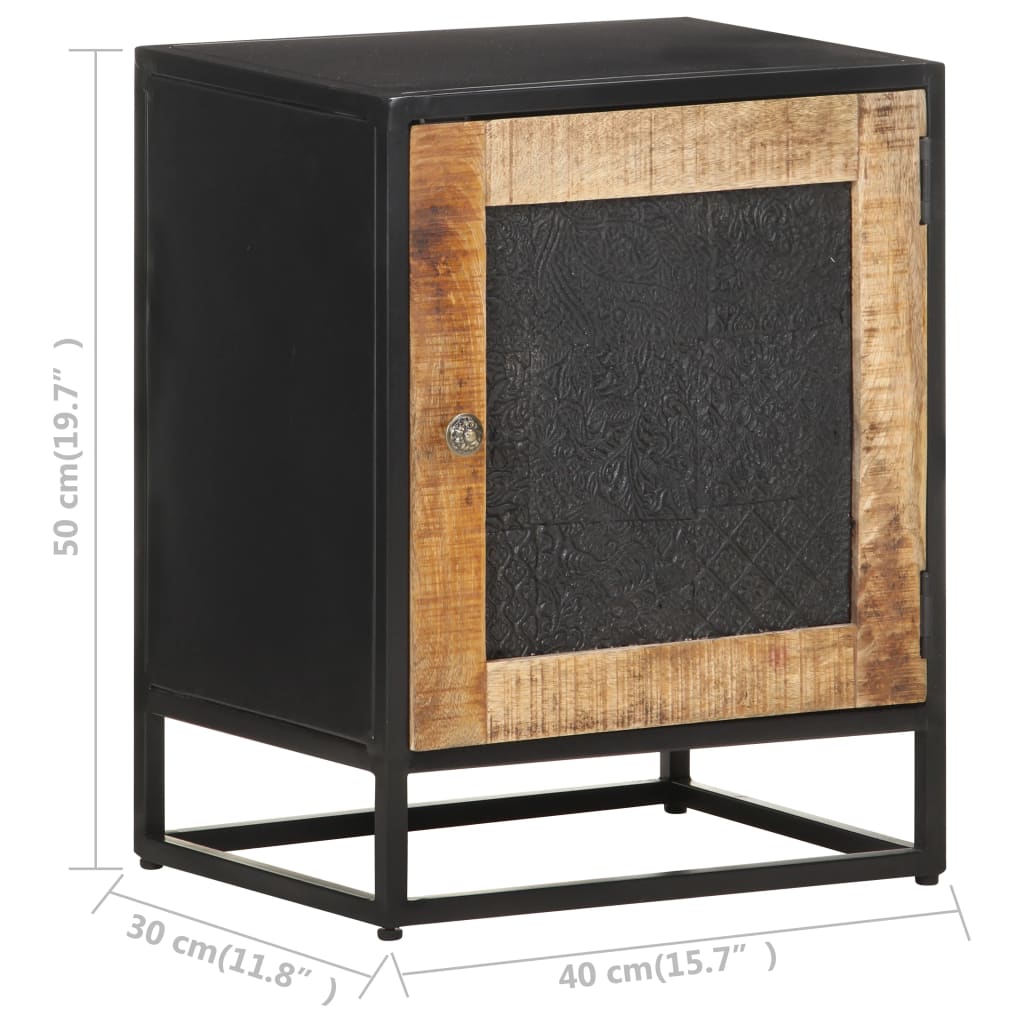 vidaXL Noční stolek 40 x 30 x 50 cm hrubé mangovníkové dřevo