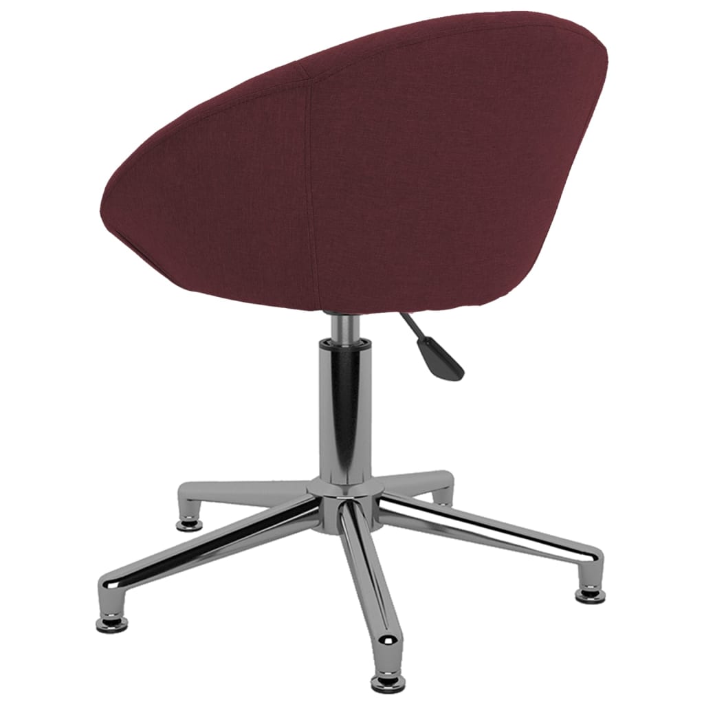 vidaXL Otočná kancelářská židle fialová textil