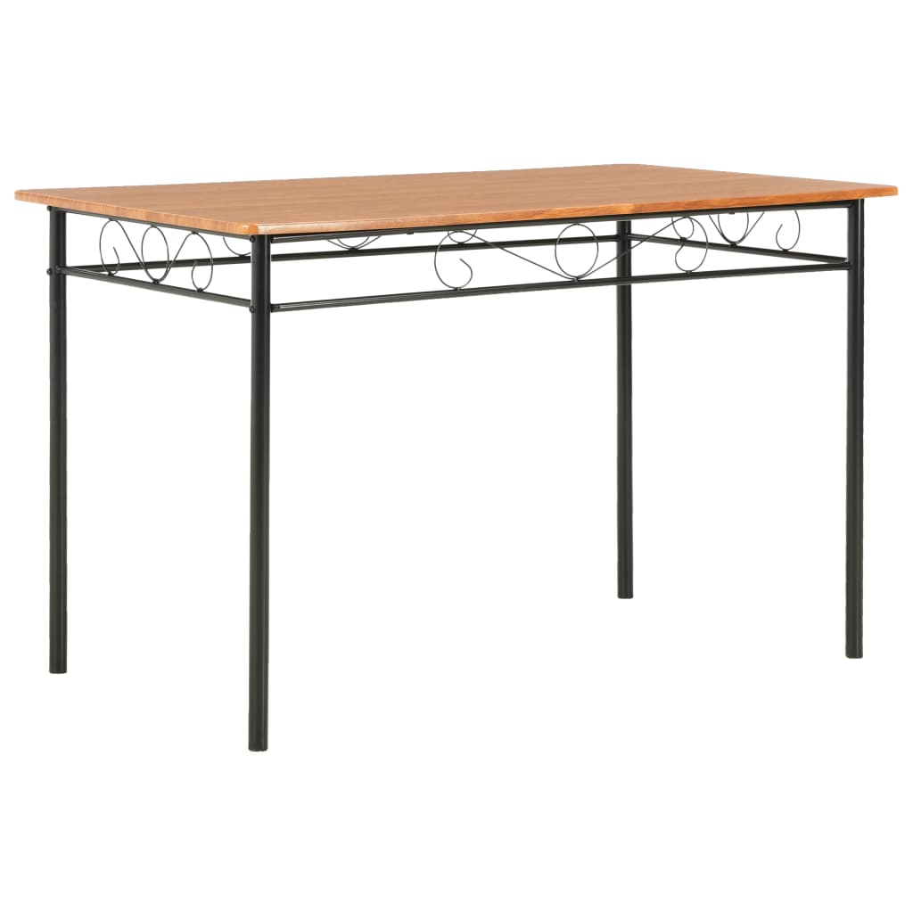 vidaXL Jídelní stůl hnědý 120 x 70 x 75 cm MDF