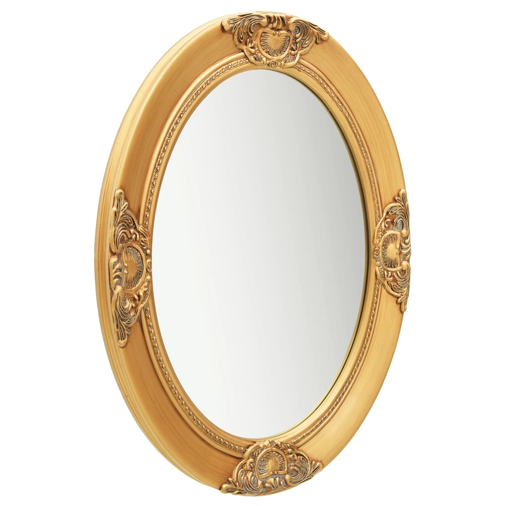 vidaXL Nástěnné zrcadlo barokní styl 50 x 70 cm zlaté