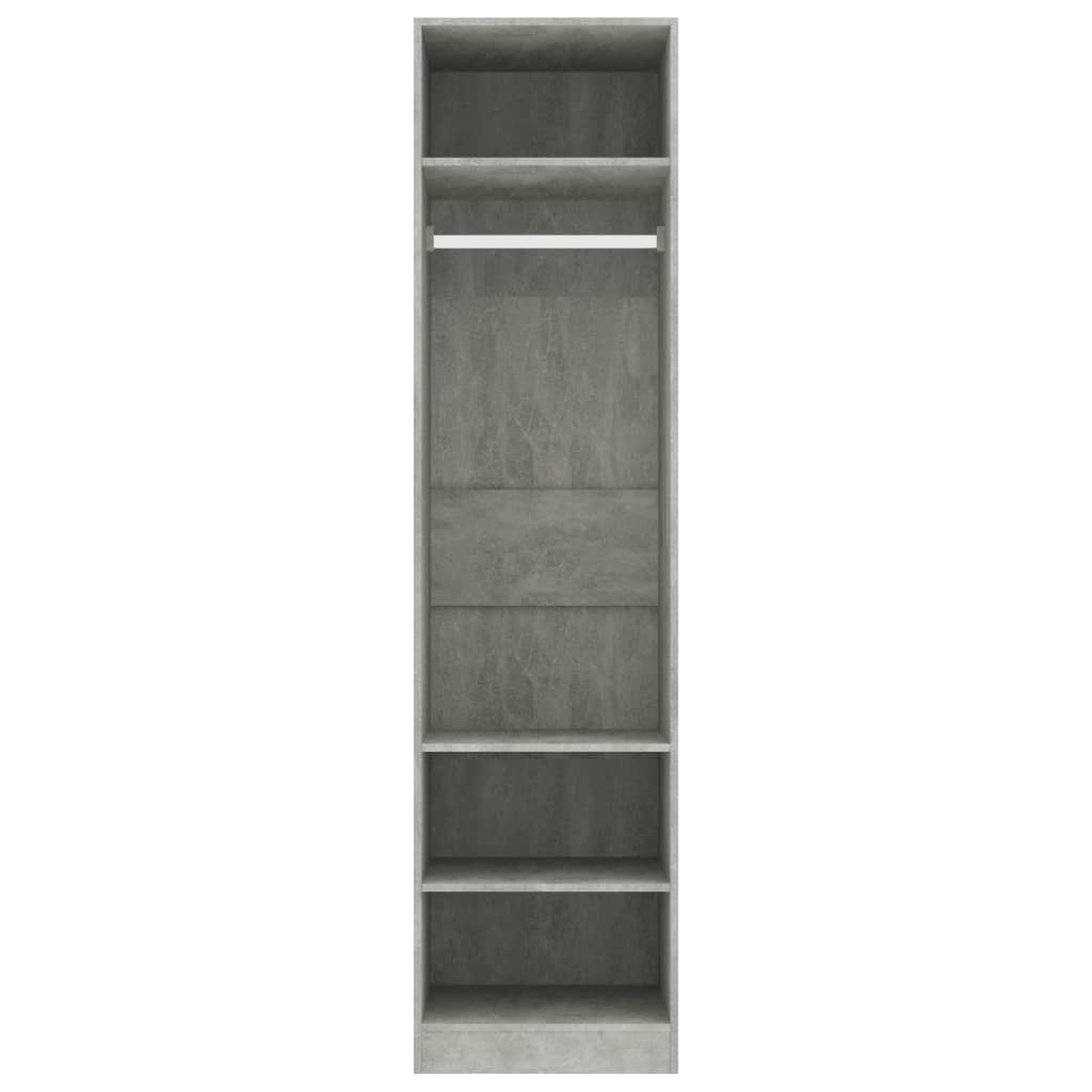 vidaXL Šatní skříň betonově šedá 50 x 50 x 200 cm dřevotříska