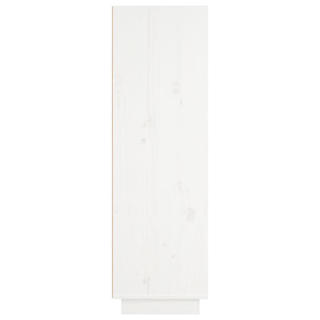 vidaXL Komoda bílá 37 x 34 x 110 cm masivní borové dřevo