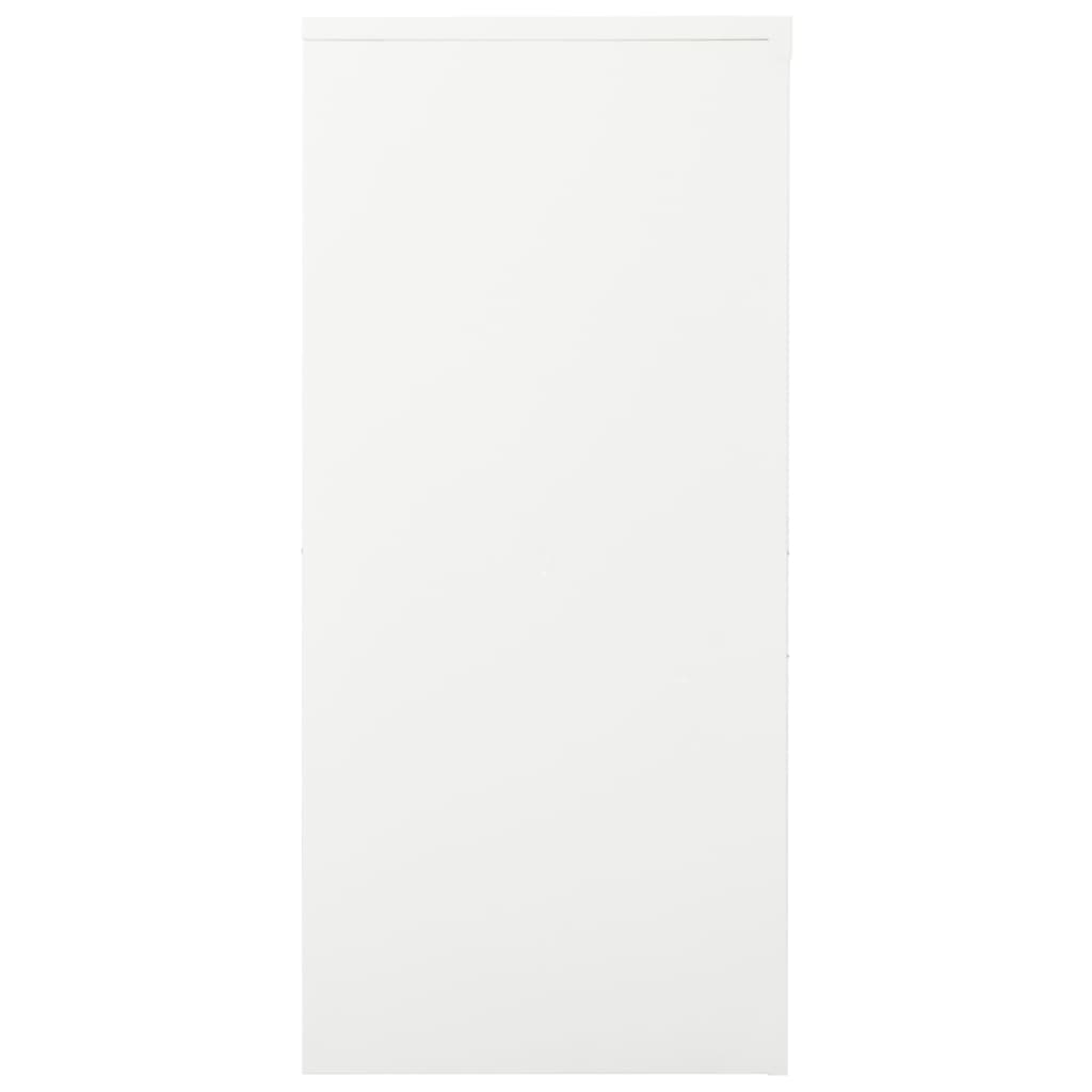 vidaXL Skříň s posuvnými dveřmi bílá 90 x 40 x 90 cm ocel