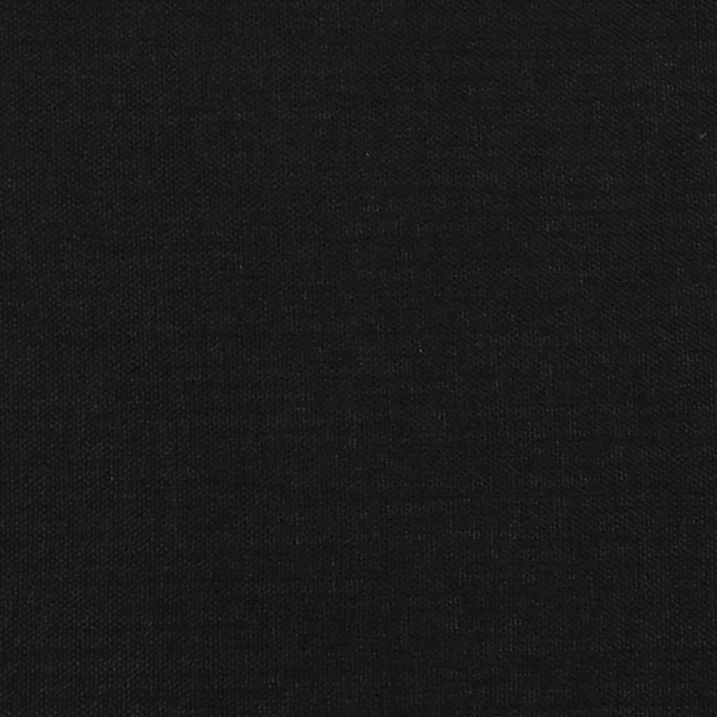 vidaXL Rám postele s čelem černý 80 x 200 cm textil