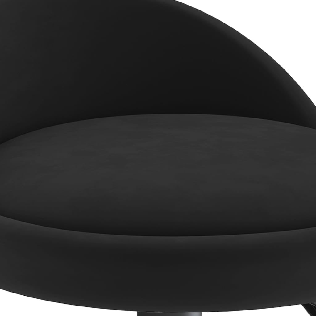 vidaXL Barová stolička černá samet
