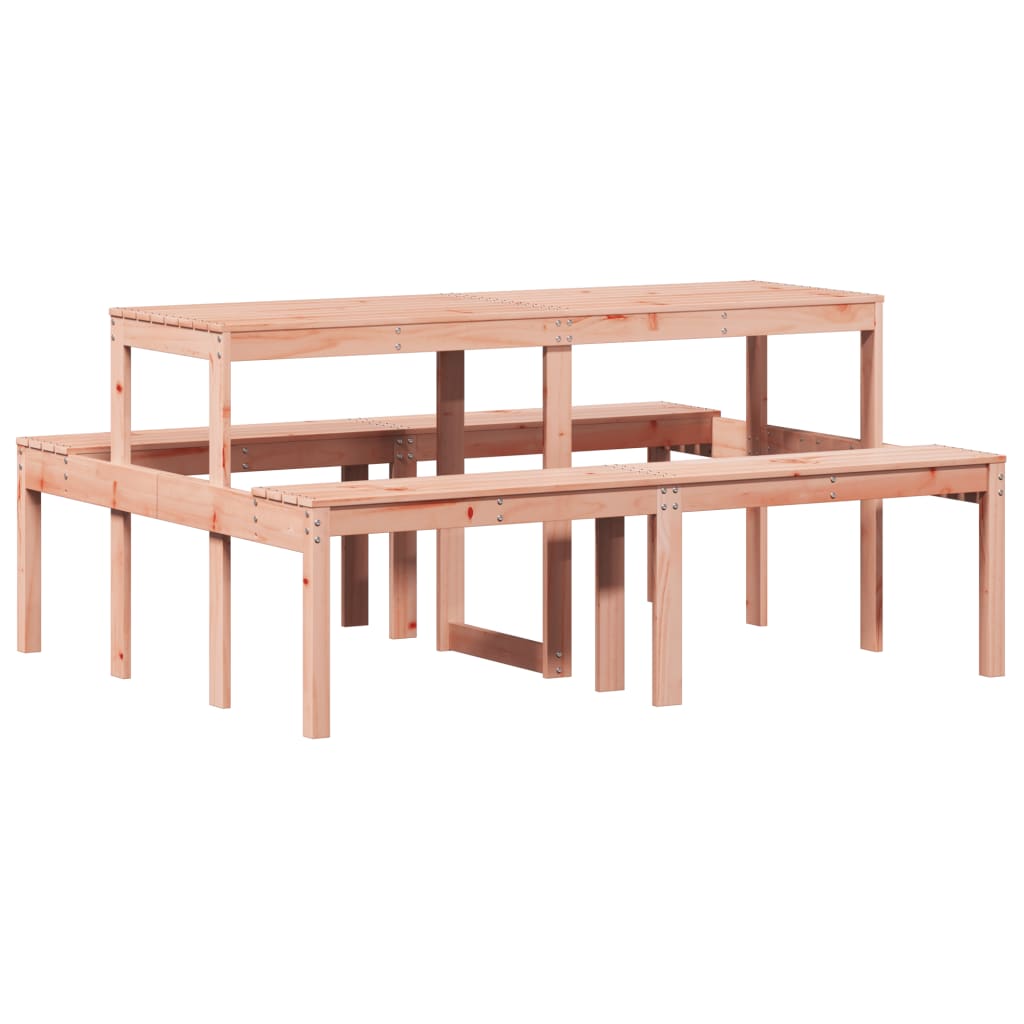 vidaXL Piknikový stůl 160 x 134 x 75 cm masivní dřevo douglasky