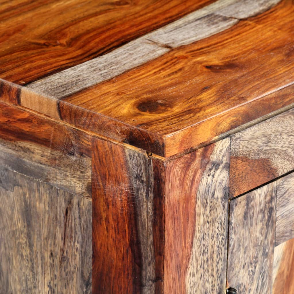 vidaXL Příborník šedý 160 x 40 x 75 cm masivní sheeshamové dřevo