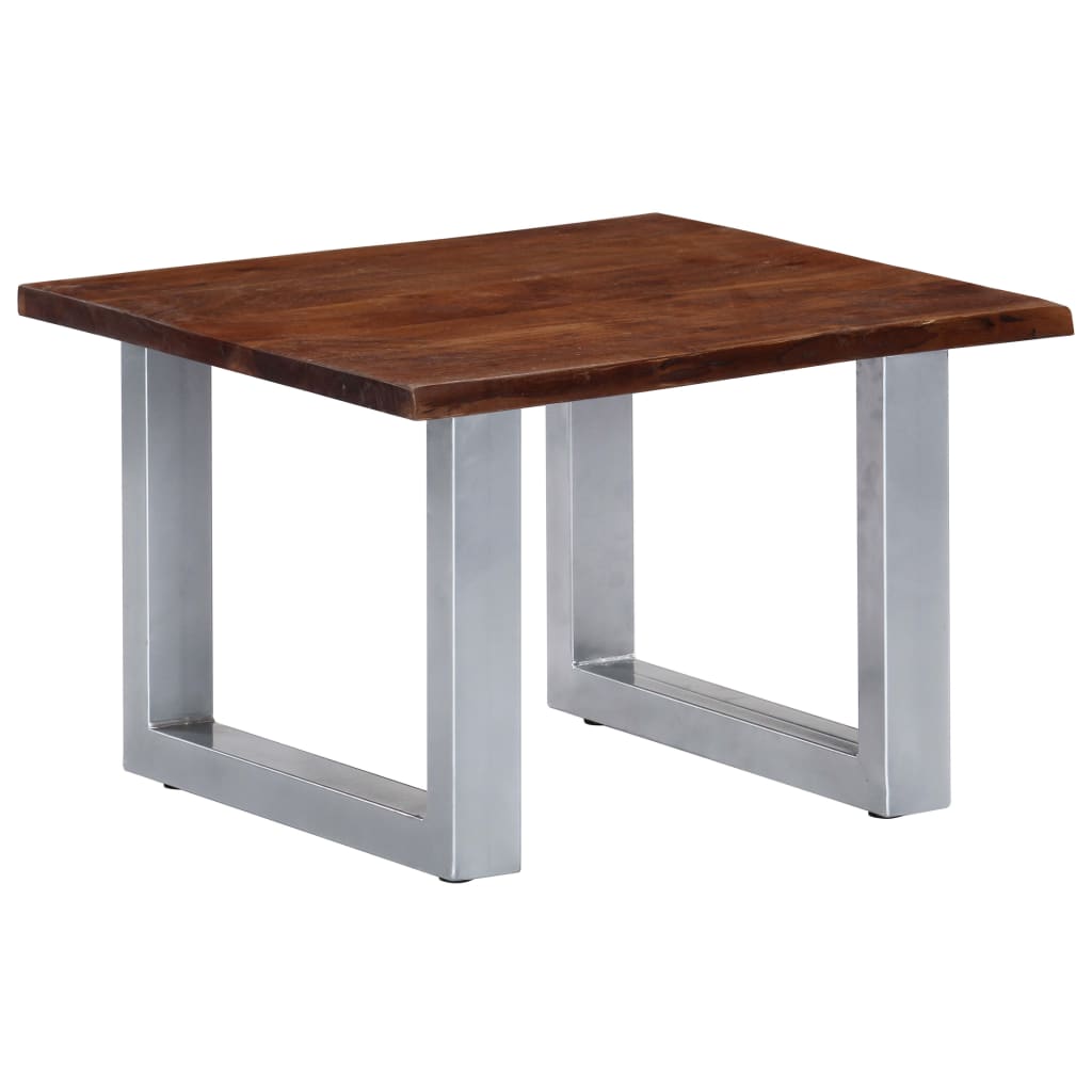 vidaXL Konferenční stolek s živou hranou 60x60x40 cm akáciové dřevo