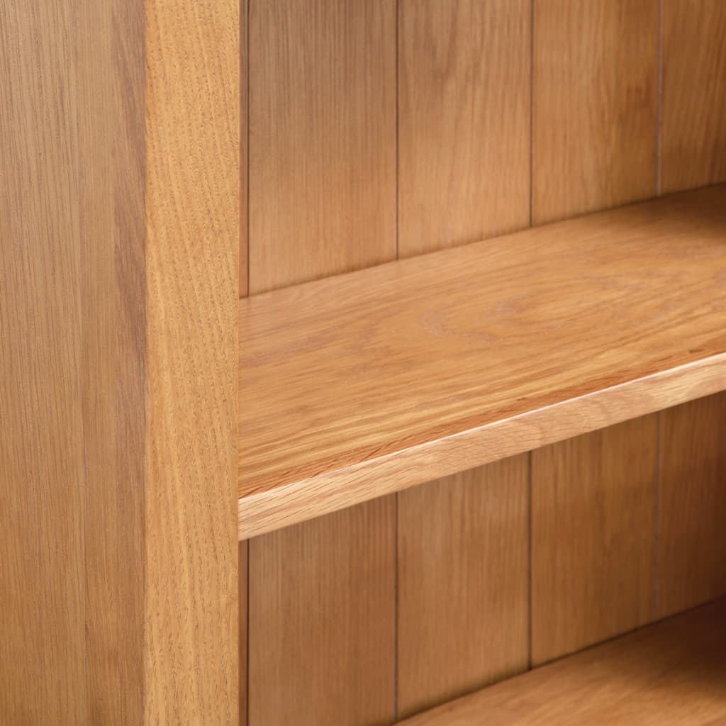 vidaXL Knihovna se 6 policemi 80 x 22,5 x 170 cm masivní dubové dřevo
