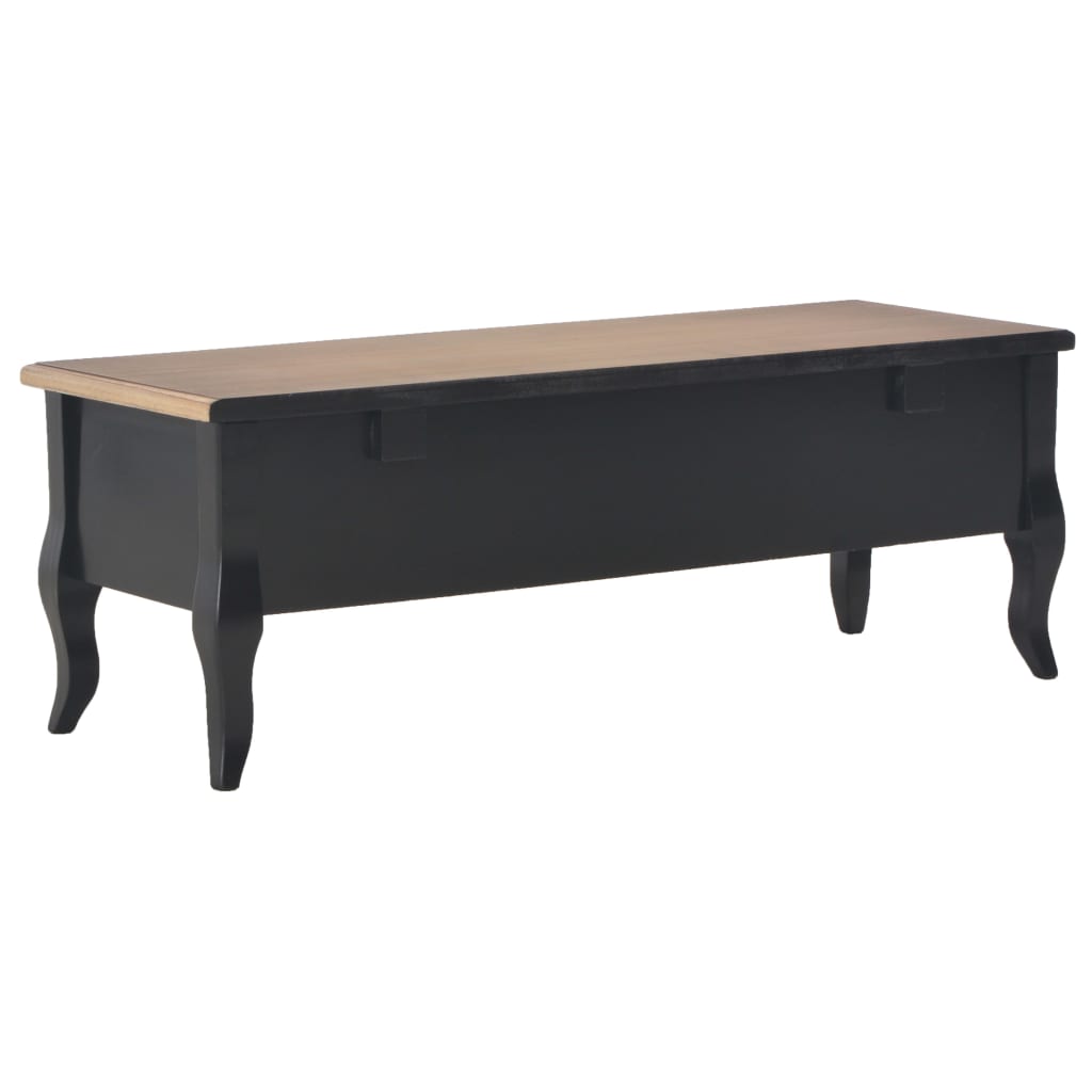 vidaXL TV stolek černý 100 x 35 x 35 cm dřevěný