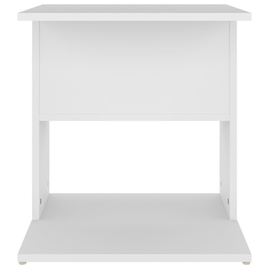 vidaXL Odkládací stolek bílý 45 x 45 x 48 cm dřevotříska