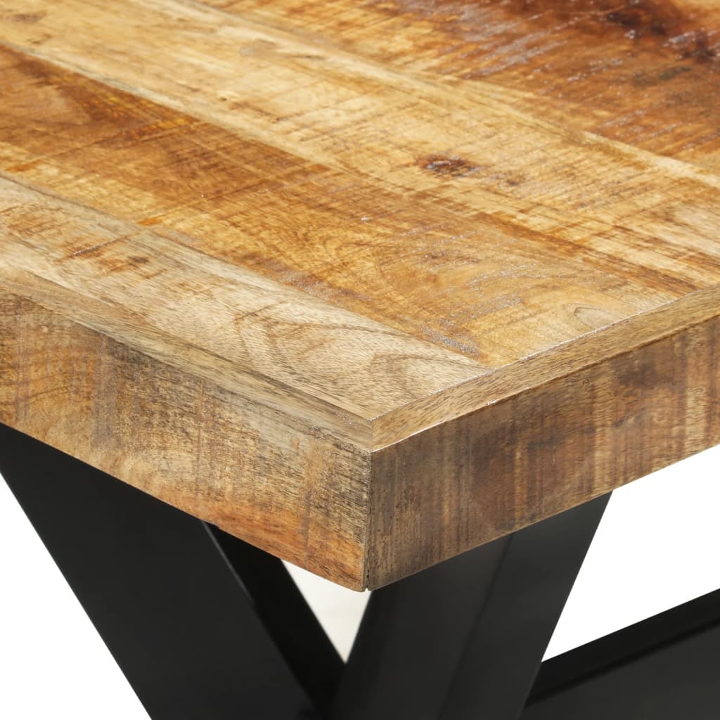 vidaXL Jídelní stůl 140 x 70 x 75 cm masivní hrubé mangovníkové dřevo