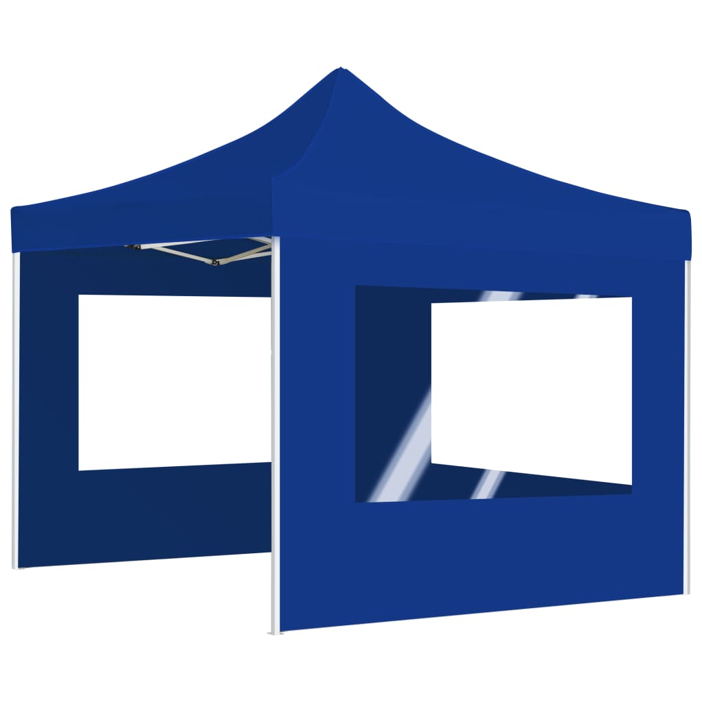 vidaXL Profesionální skládací party stan + stěny hliník 3 x 3 m modrý