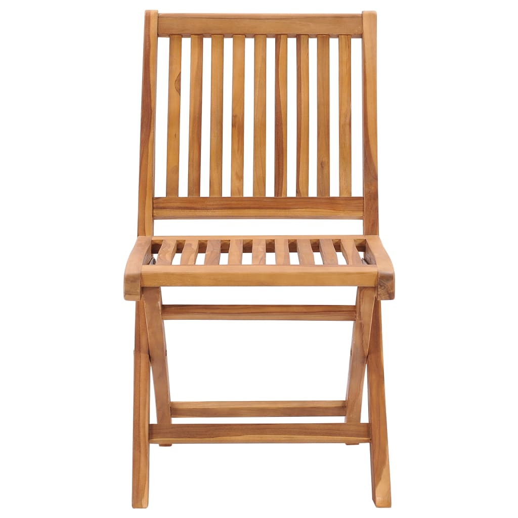 vidaXL Skládací zahradní židle s poduškami 6 ks masivní teakové dřevo