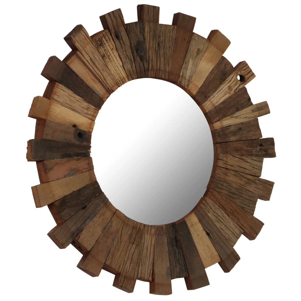 vidaXL Nástěnné zrcadlo masivní recyklované dřevo 70 cm