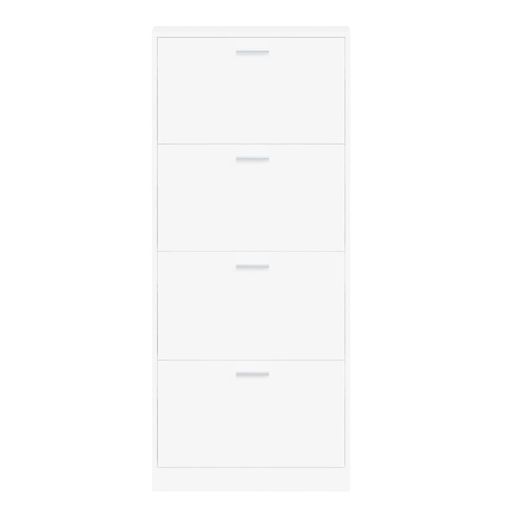 vidaXL Botník bílý 59 x 17 x 150 cm kompozitní dřevo