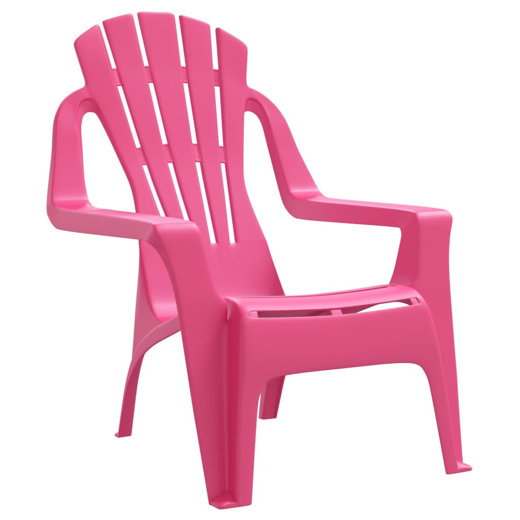 vidaXL Zahradní židle 2 ks pro děti růžové 37x34x44 cm PP vzhled dřeva