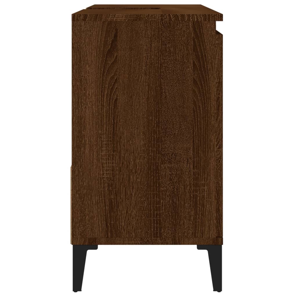 vidaXL Koupelnová skříňka hnědý dub 65 x 33 x 60 cm kompozitní dřevo