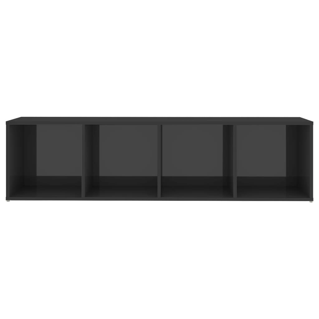 vidaXL TV skříňky 2 ks šedé vysoký lesk 142,5x35x36,5 cm dřevotříska